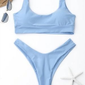 🎉 Closet Clean-Out!!🎉Light Blue Size 6 Bikini Two Piece Bathing Suit